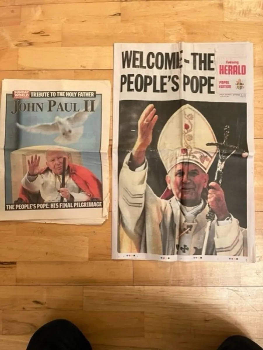 Pope Visit to Ireland Herald Newspaper 1979 - Image 1