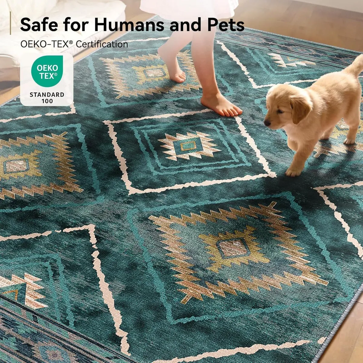 Washable Large Rugs Living Room Non-Slip - Image 2