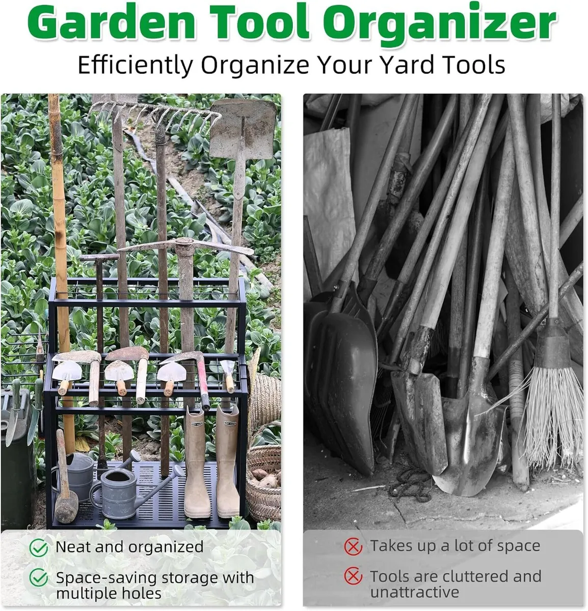 3-Tier Garden Tool Storage Organiser - Image 4