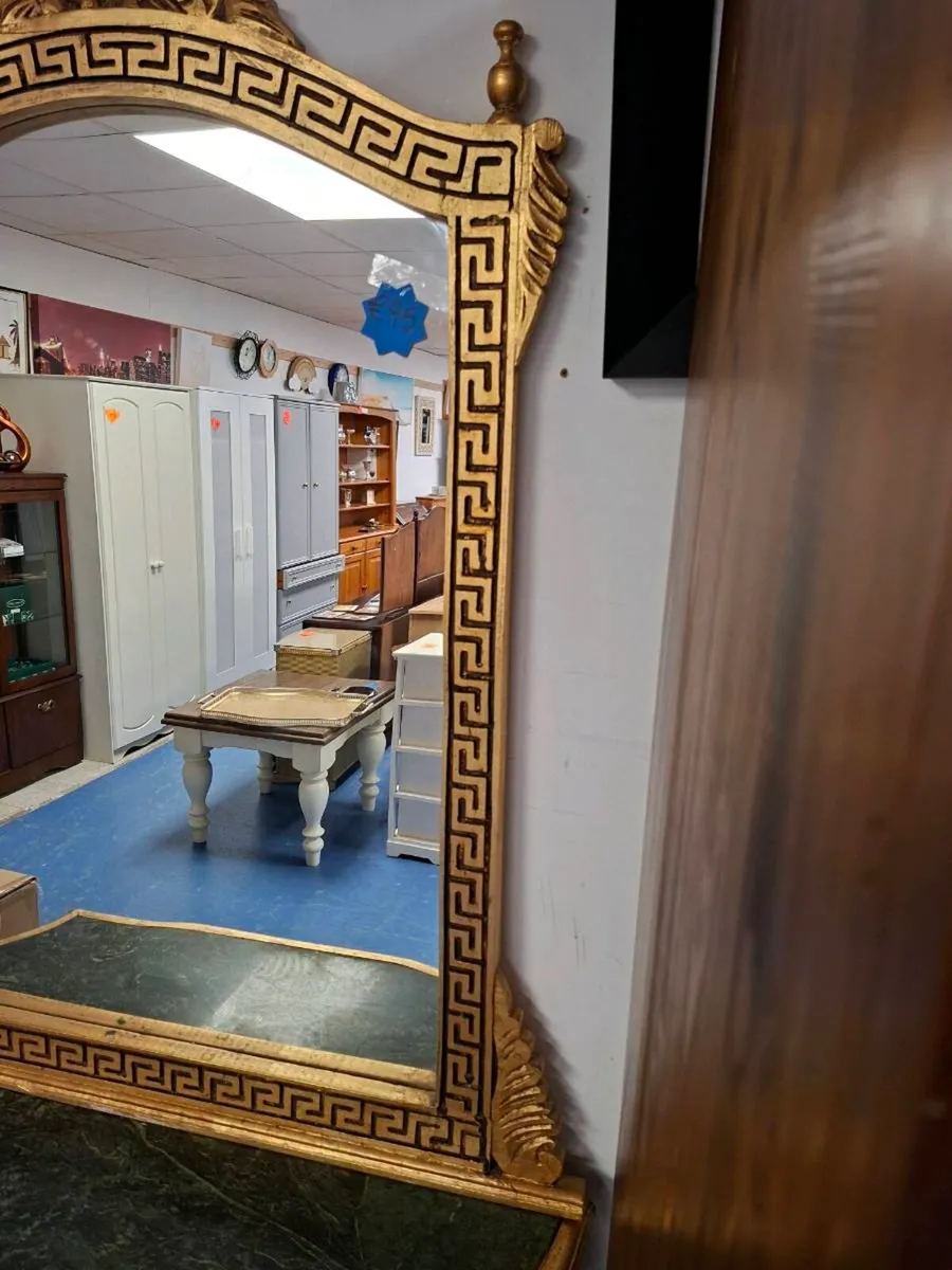 VINTAGE CONSOLE TABLE WITH MIRROR - Image 4