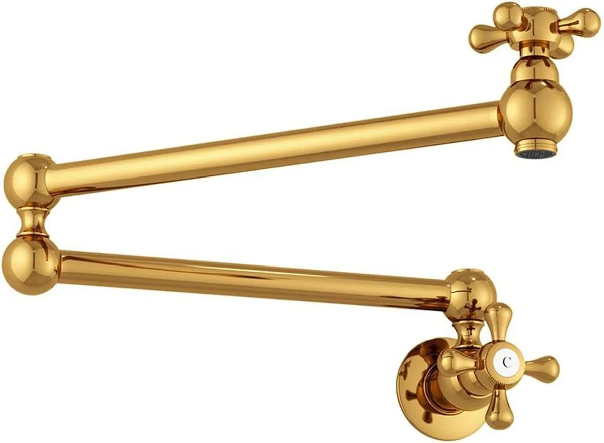 Kitchen Faucet Single Hole Wall Mount Pot Filler - Image 1