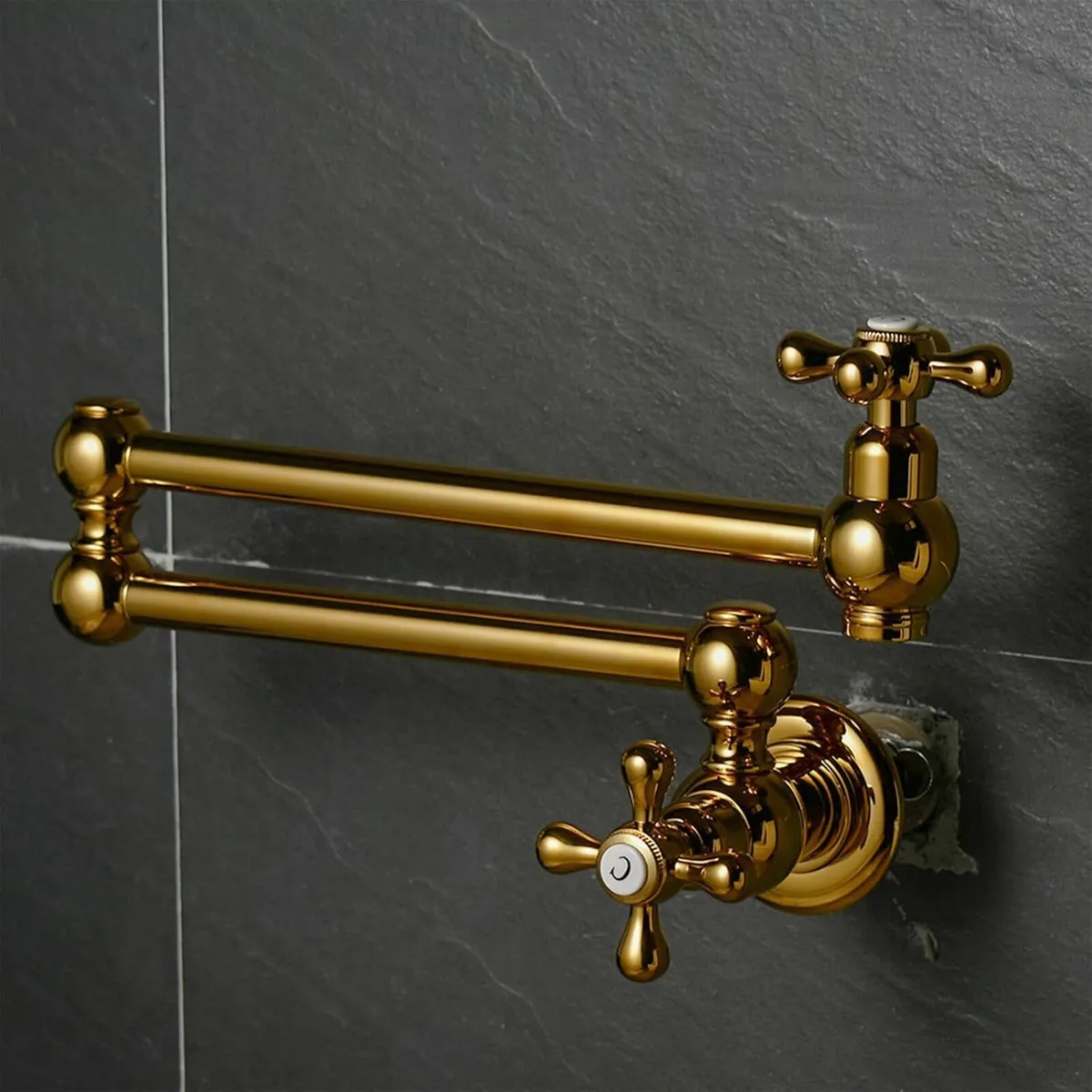 Kitchen Faucet Single Hole Wall Mount Pot Filler - Image 2