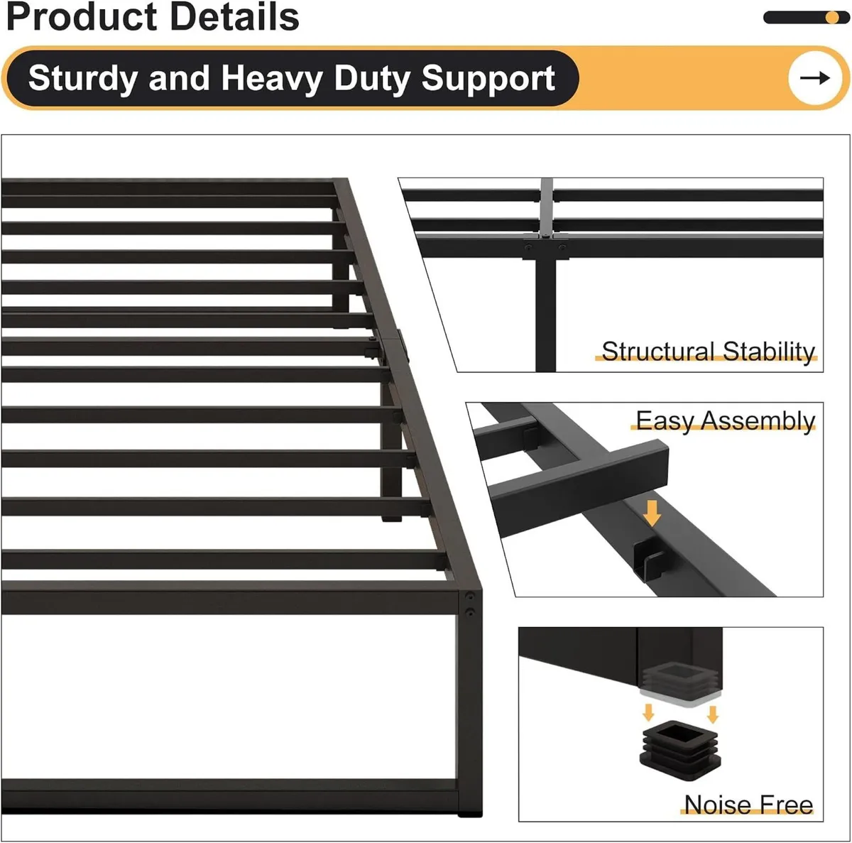 Bed Frame Metal Platform - Image 4