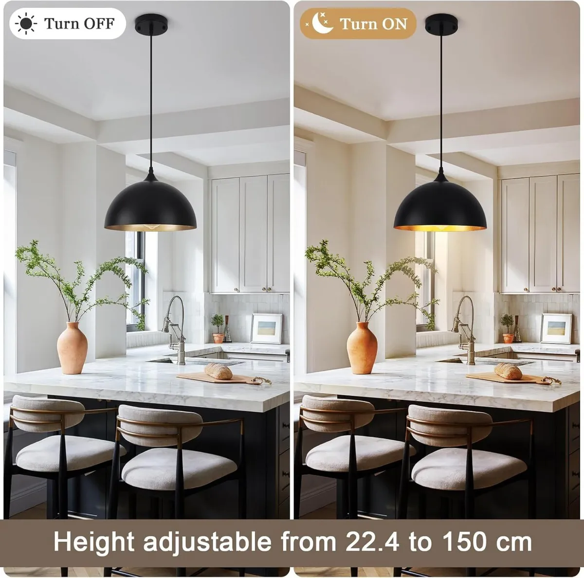 Pendant and Industrial Lights for Kitchen Island - Image 4