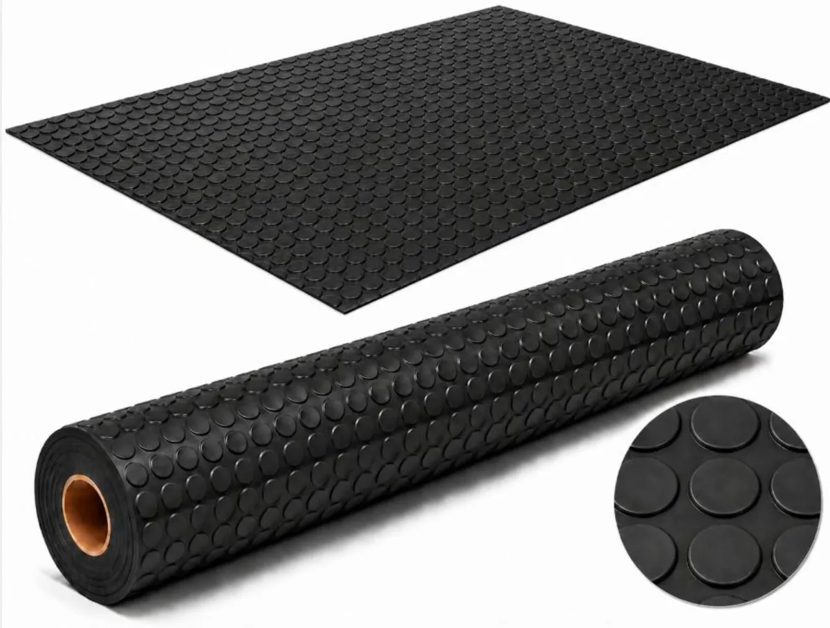 Coin Rubber Mat -  3mm thickness, 1m(W) x 3m (L) - Image 1