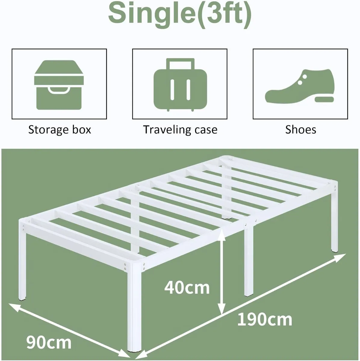 6 Bed Frame with Rounded - Image 2