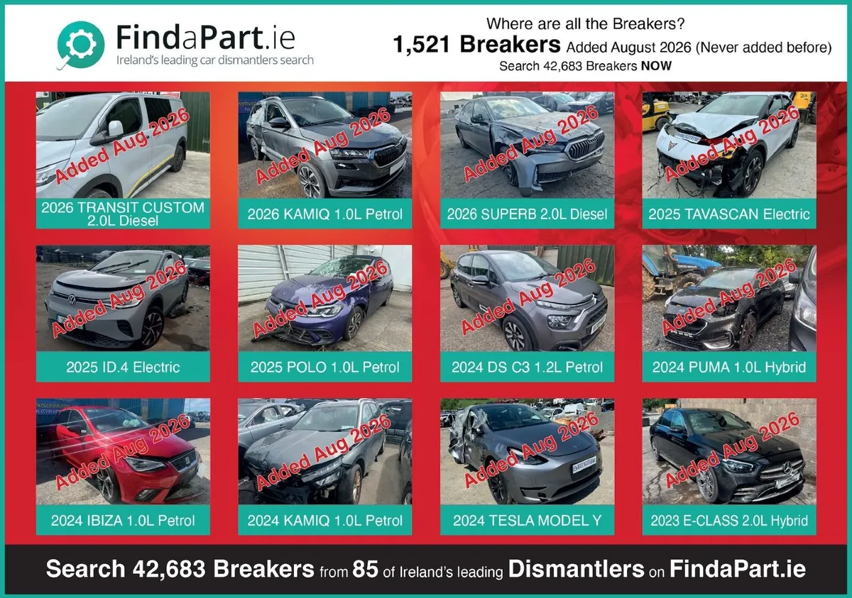 Large Range of Cars/Vans For Breaking/Dismantling - Image 1