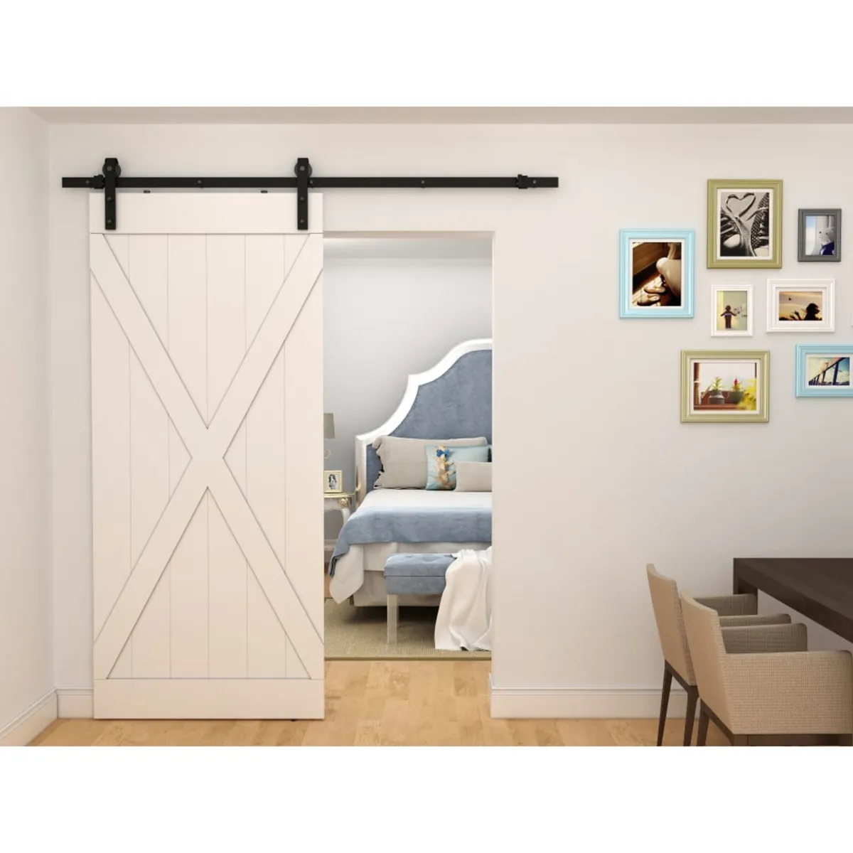 Klug Barn Strap Sliding Door Gear Kit - Black