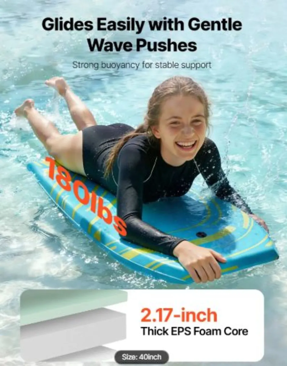 1055mm Bodyboard,Body Board Trainer with EPS Foam - Image 2