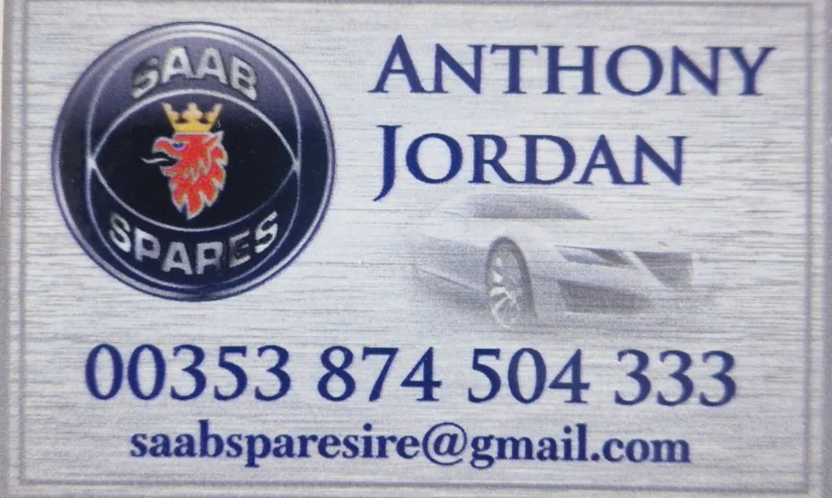 Saab Spares Ireland's No1 Saab Specialist - Image 1
