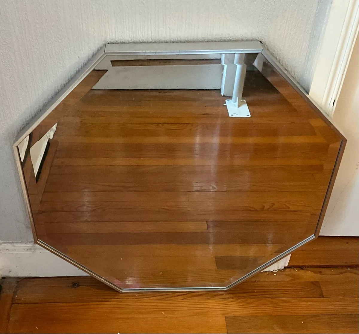 Large Octagonal Shaped Bevelled Glass Mirror - Image 1
