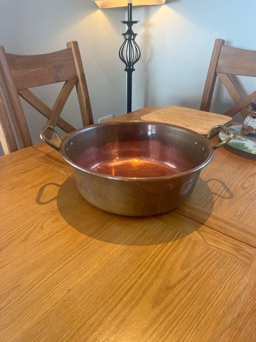 Old Copper Preserve Pan - Image 3