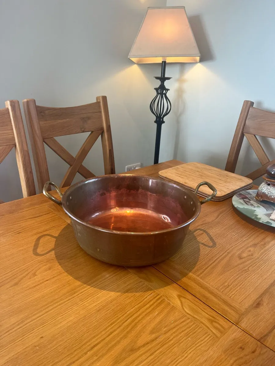 Old Copper Preserve Pan - Image 1