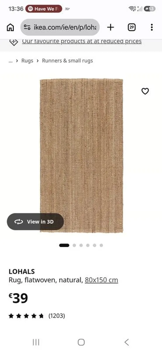 Flatwoven rug (IKEA Lohals) - Image 4