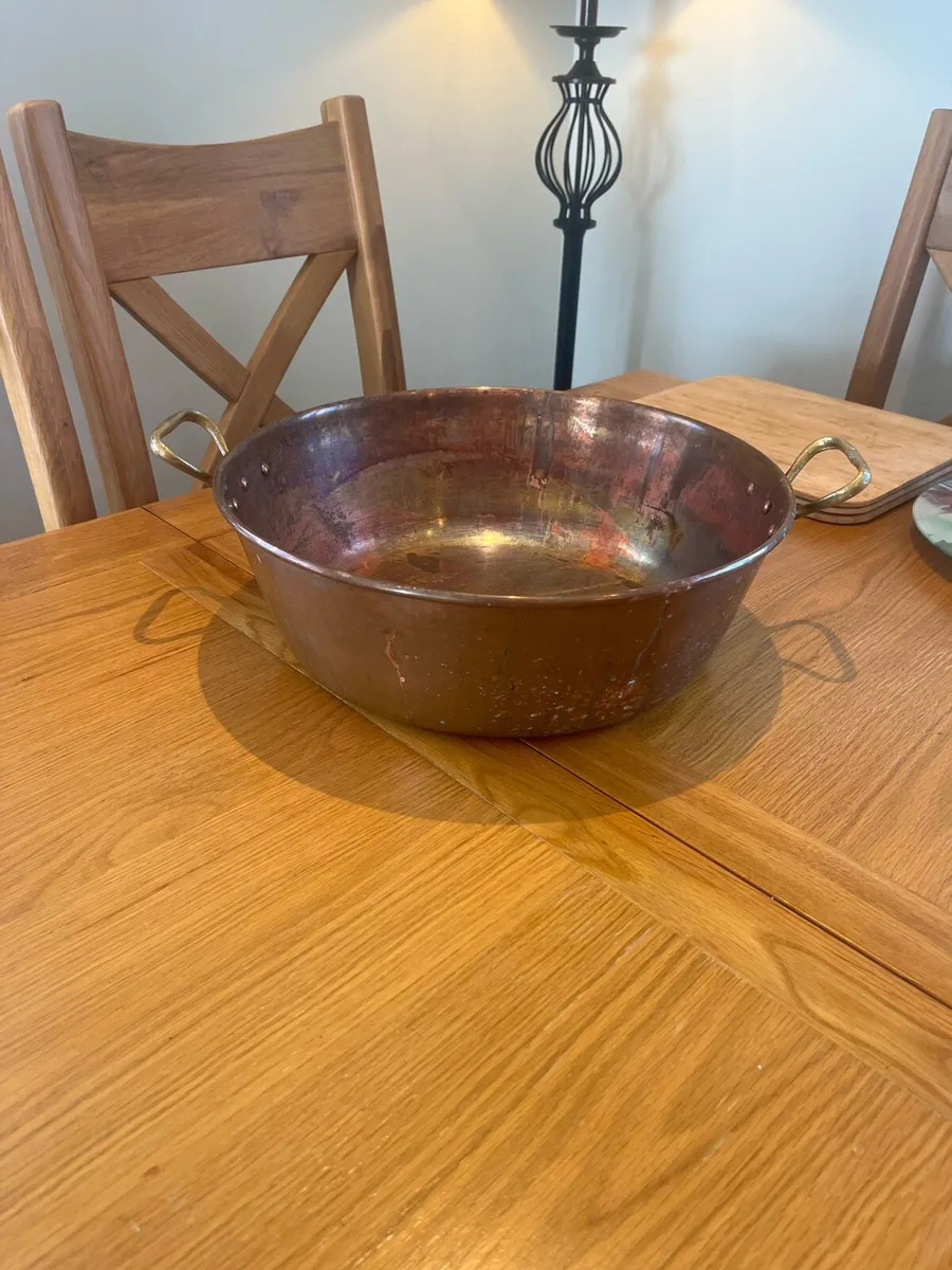 Old Copper Preserve Pan - Image 3