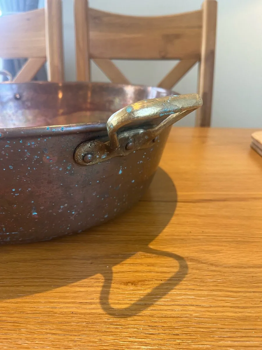 Old Copper Preserve Pan - Image 4