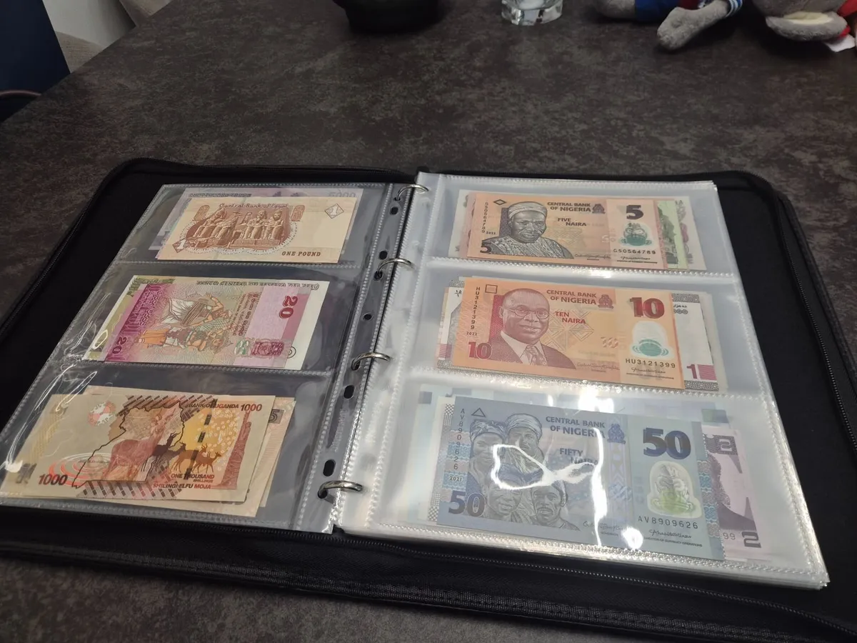 100 Different UNC World Banknotes in Album - Image 3