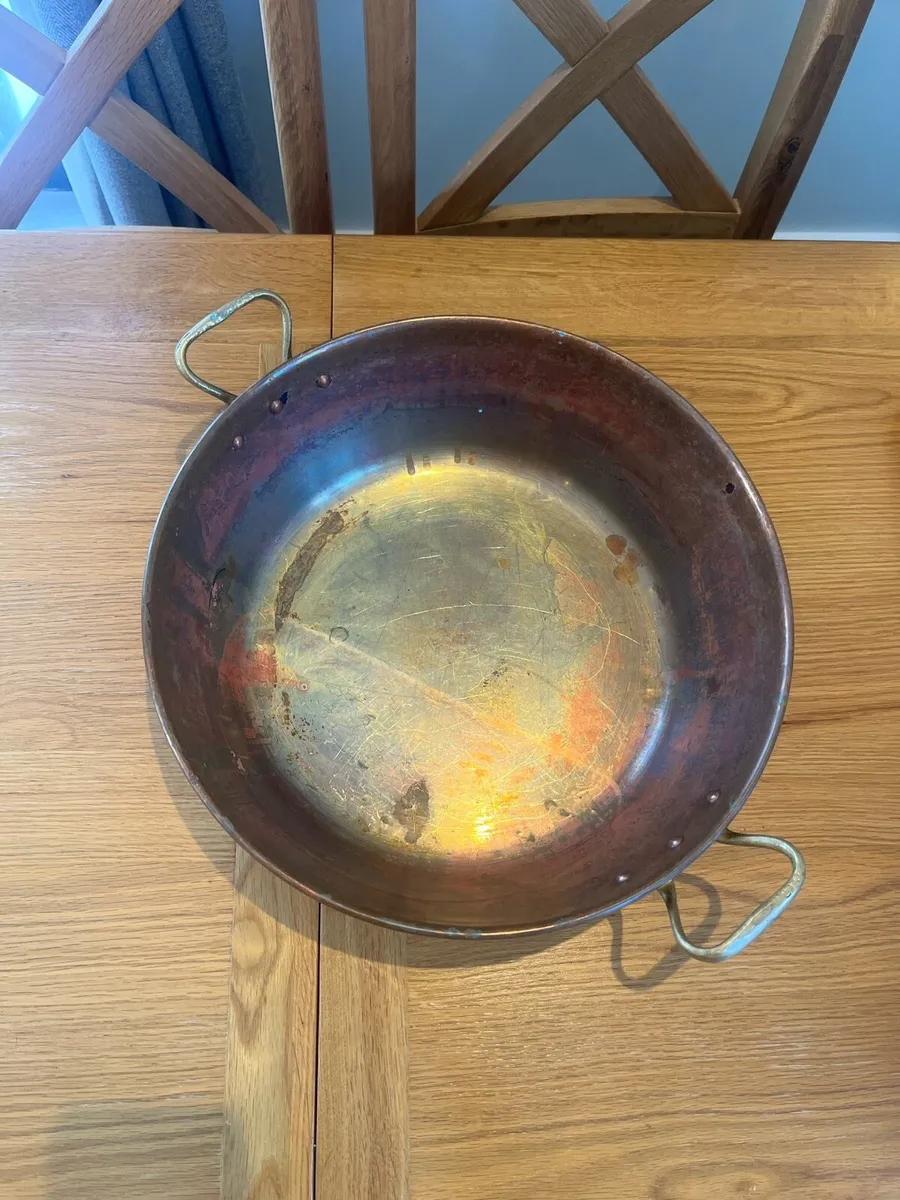 Old Copper Preserve Pan - Image 2