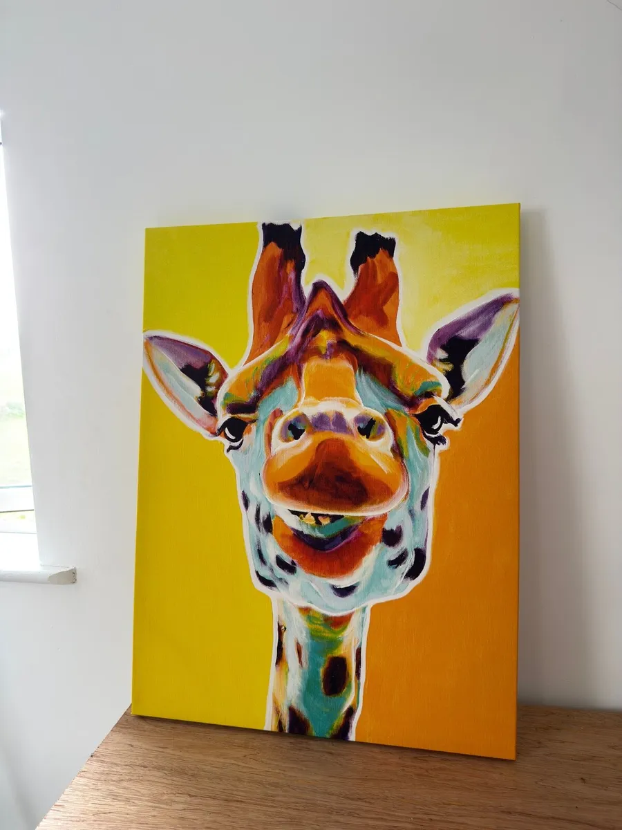 Funky Giraffe Canvas - Image 3