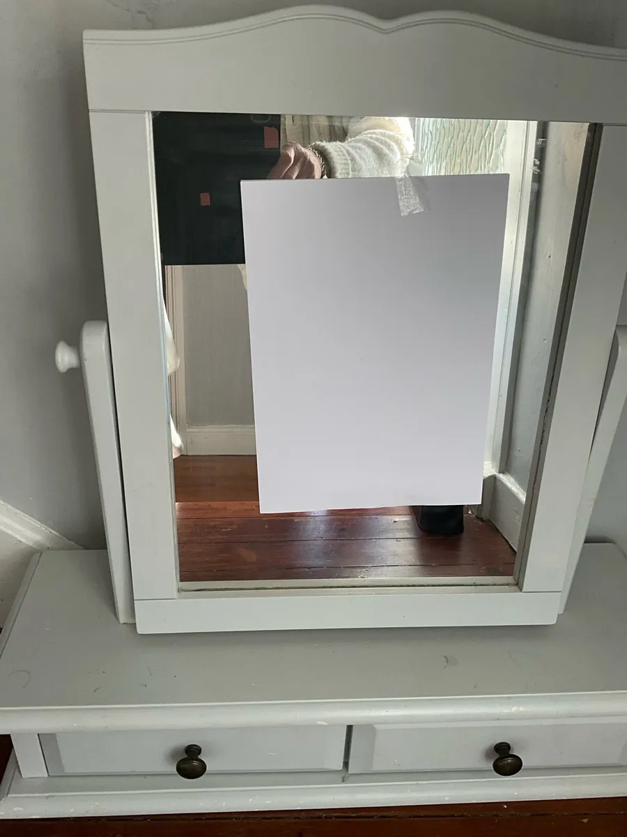 Swing Table Mirror with 2 Underneath Drawers - Image 2