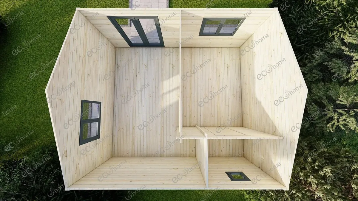 Ecohome Log Cabins 1 Bed A 5.8m x 5m (29 sq.m.) - Image 2