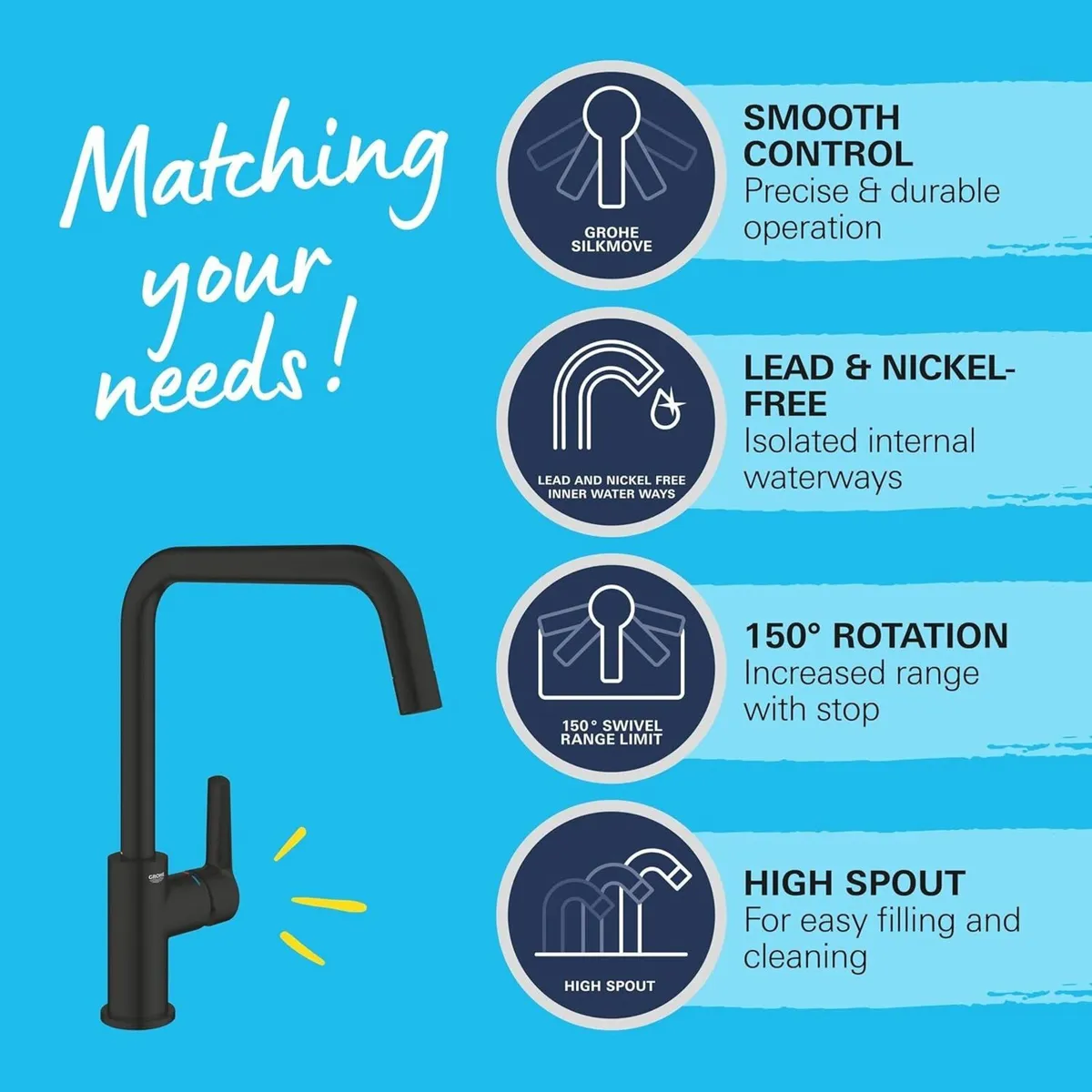 Start Quickfix 1 Lever Kitchen Sink Mixer Tap - Image 3
