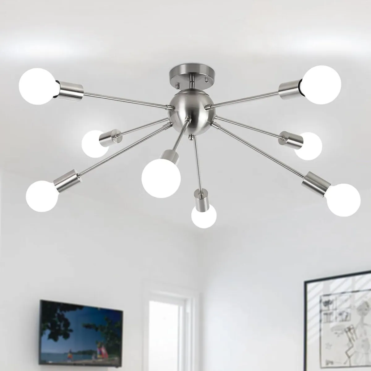 Ceiling Light 8-Light Chandelier Lights Living - Image 1