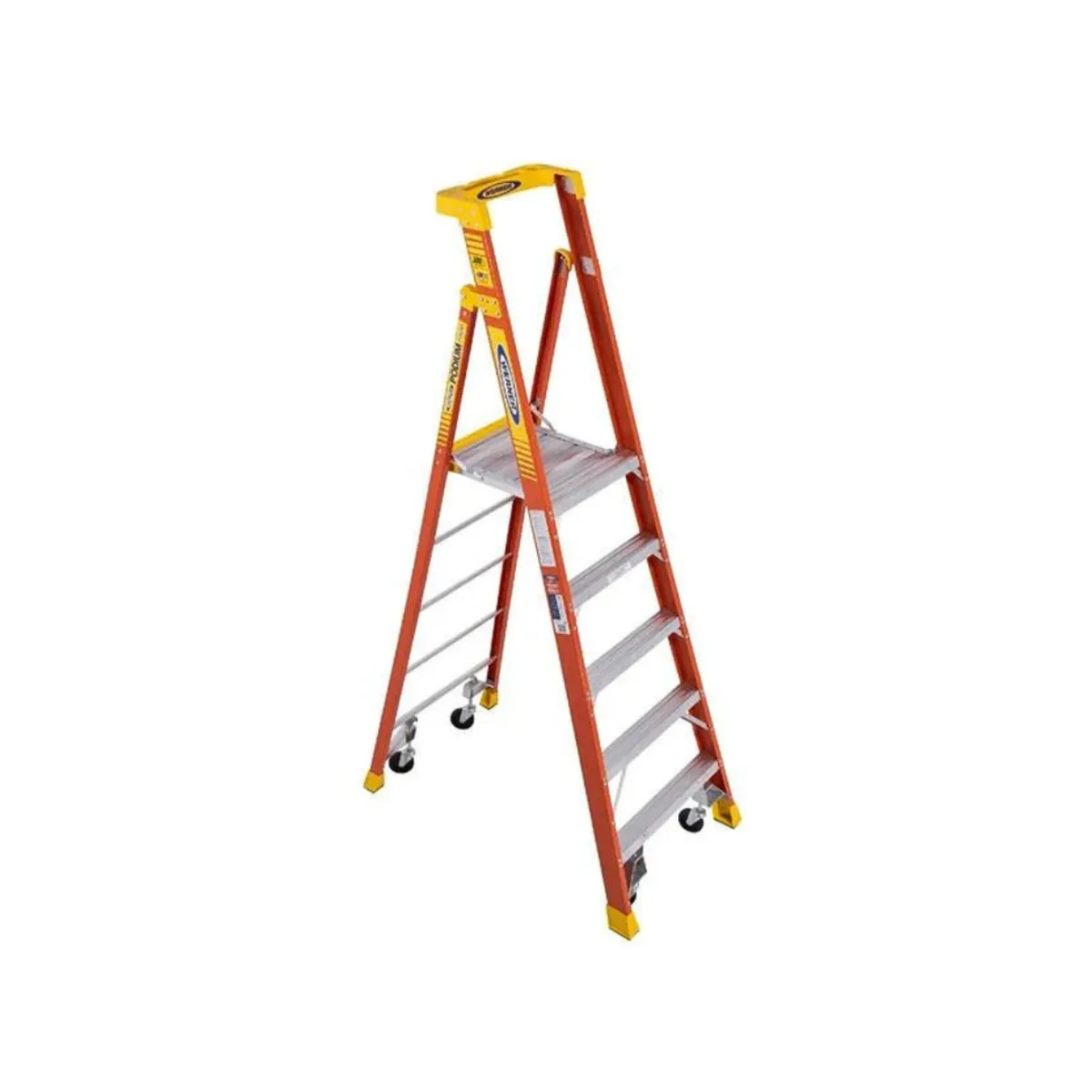Werner 72005C Fiberglass Podium Ladder 5 Tread - Image 1