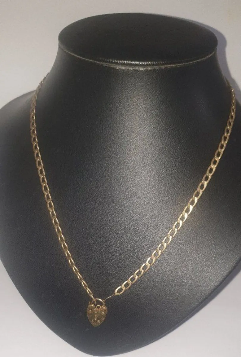 Pristine Vintage 9ct Gold UNIDOR Jailers Chain 20" - Image 1