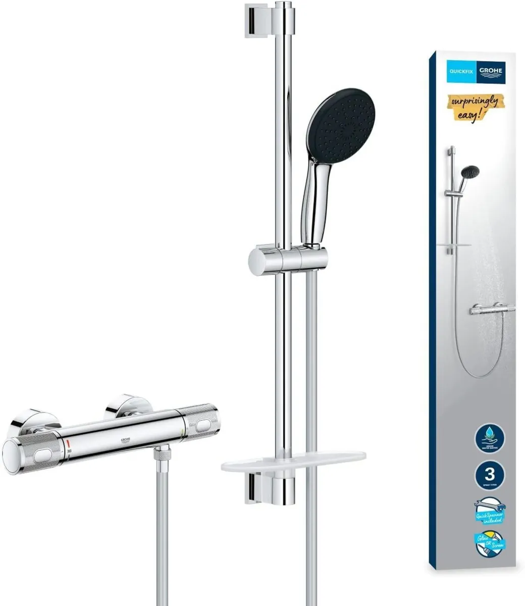 Precision Feel Exposed Thermostat Shower Set - Image 1