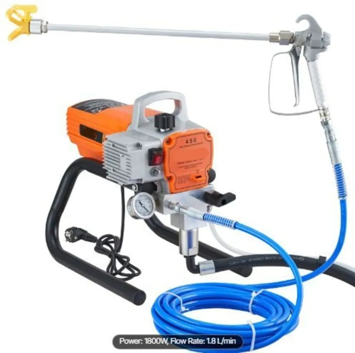 Airless Paint Sprayer 1800W Wall Ceiling Gun - Image 1