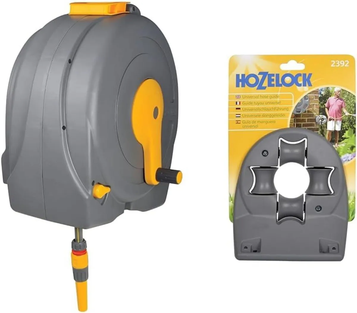Hozelock Wall-Mounted Fast Reel 40 M - Image 1