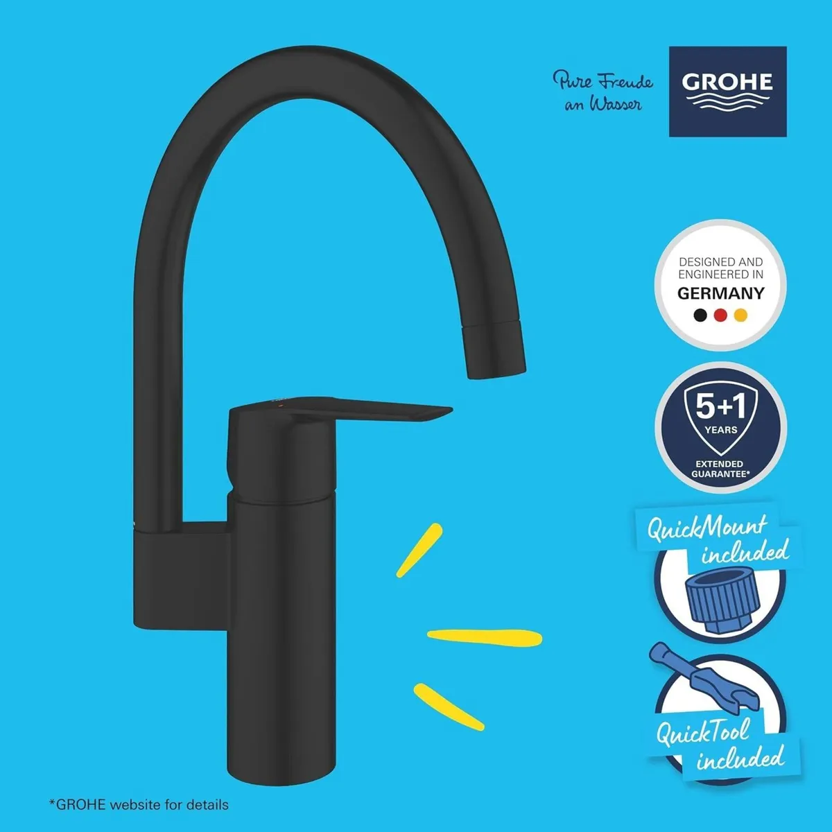 Start Quickfix 1 Lever Kitchen Sink Mixer Tap - Image 2