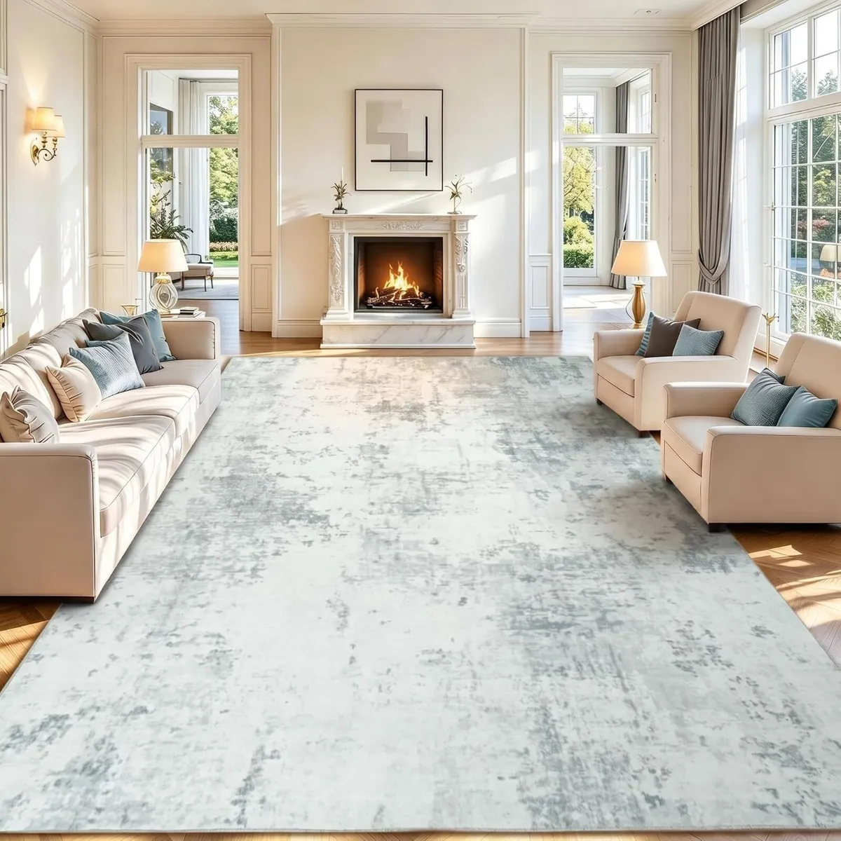 Large Rugs Living Room Washable Rug - Image 1