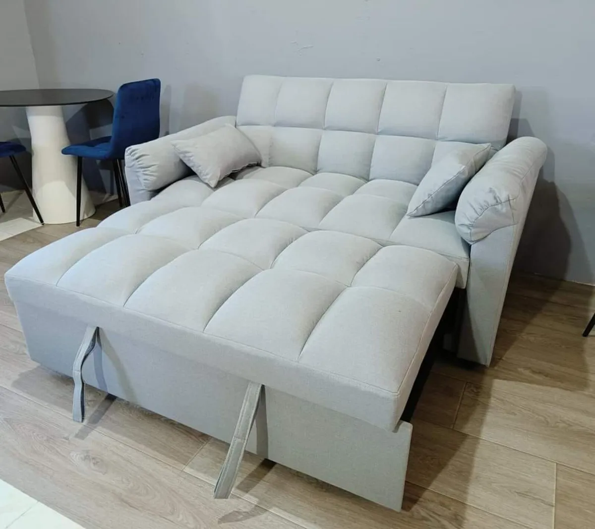 🛋️ PULL-OUT DOUBLE SOFA BED – TOKYO GREY - Image 2