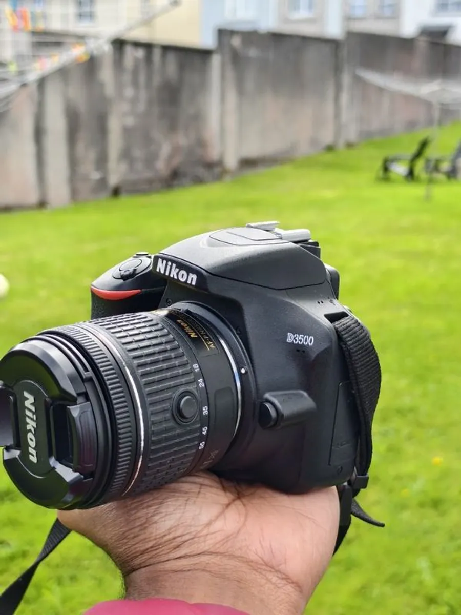 DSLR Nikon D3500 + 18-55 kit lens+ 50 mm 1.8g prime lens - Image 1