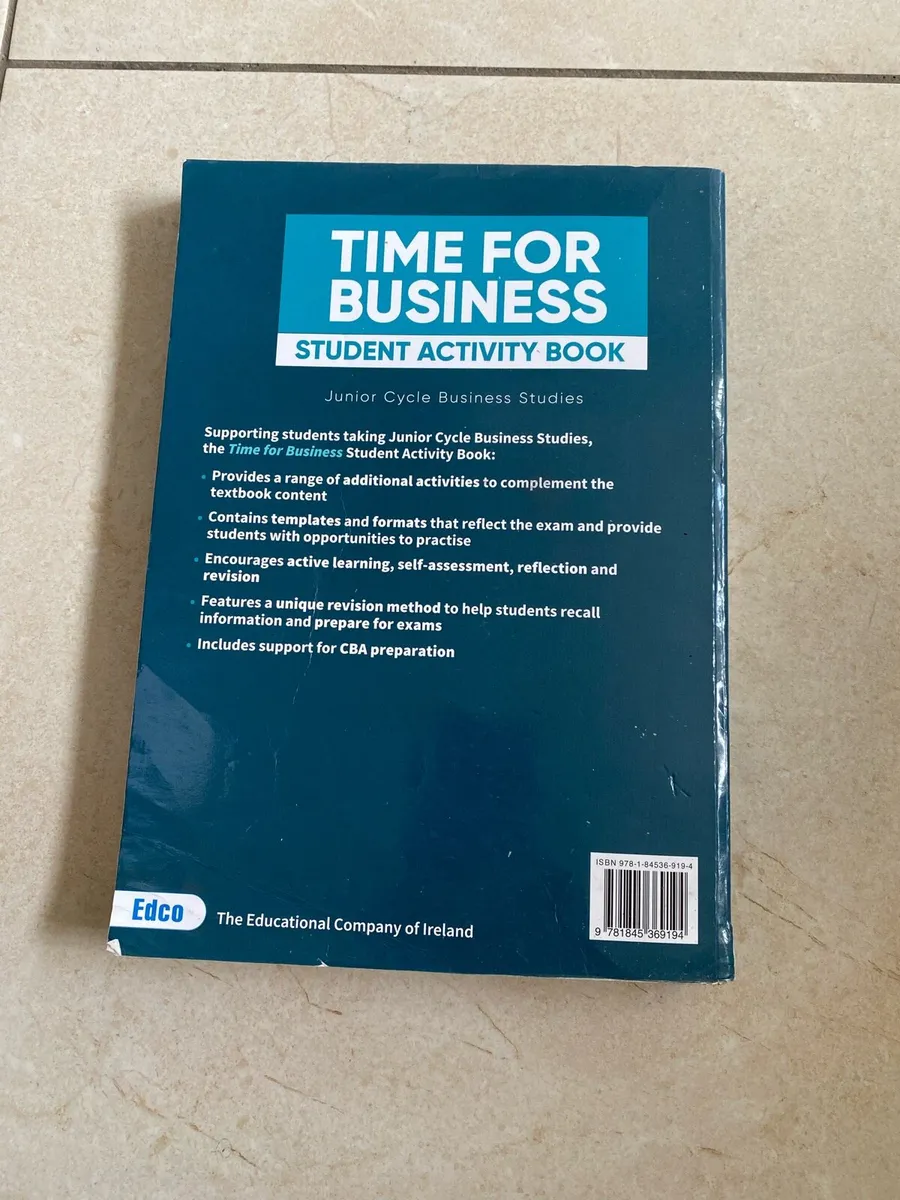 Time for Business Junior Cycle Student Activity - Image 2