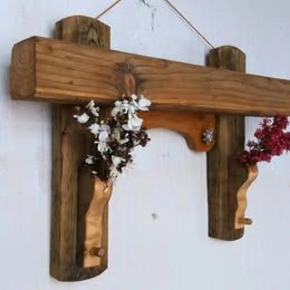 NEW Rustic Woodbeam stove mantle / shelf - Image 1