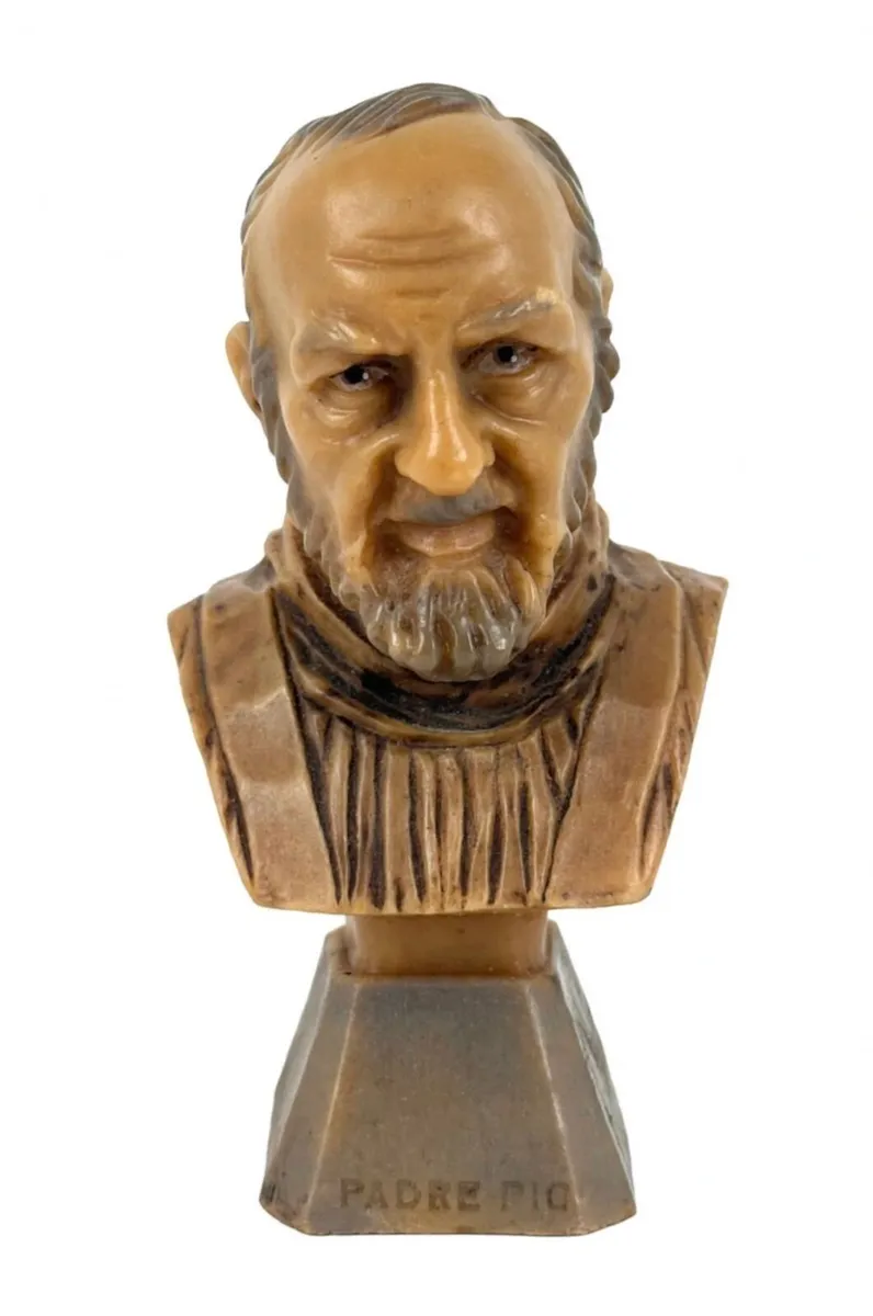 1970s Saint Padre Pio Bust made in Italy - Image 1