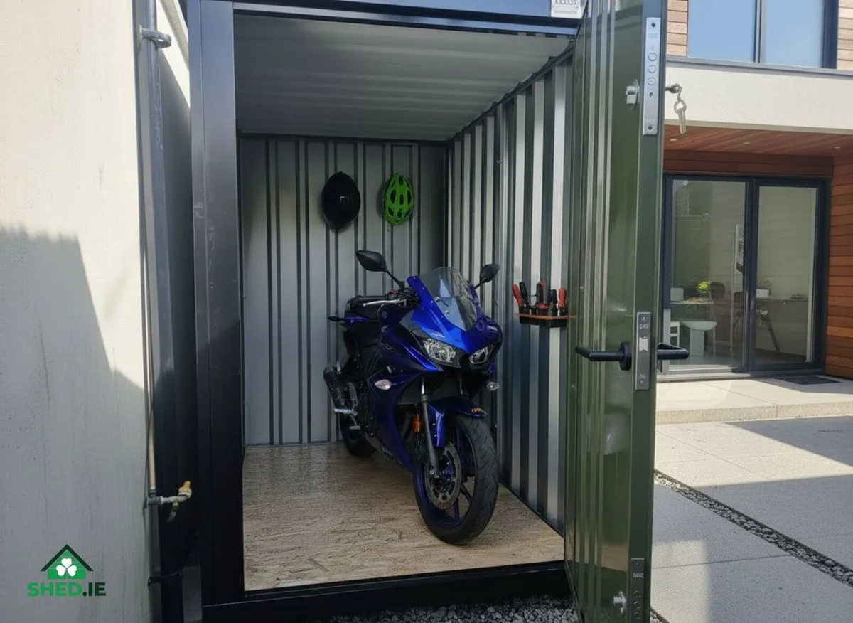 2m × 1.5m CUBE Heavy-Duty Bike&Motorcycle Storage - Image 1
