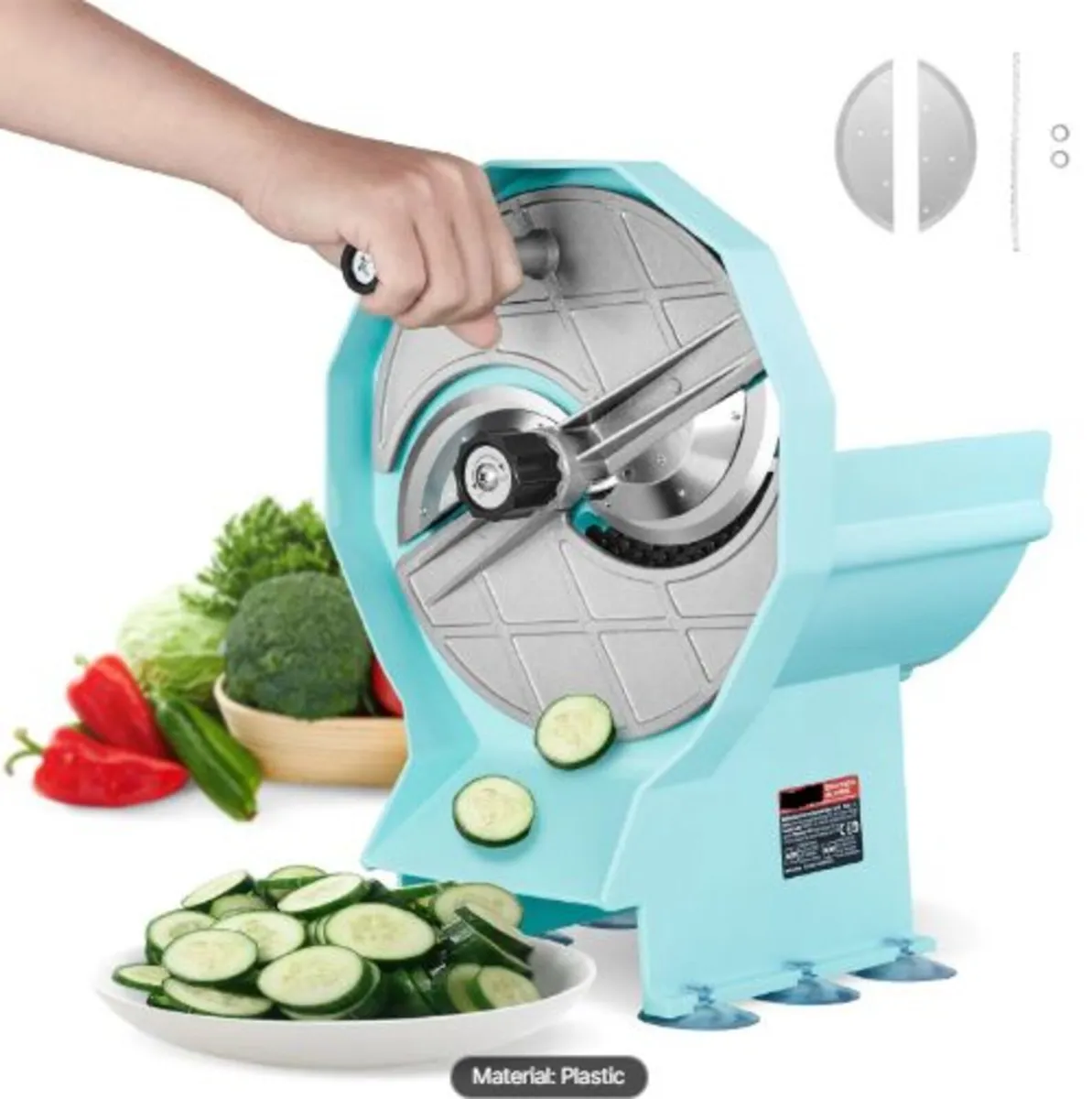 Manual Vegetable Fruit Slicer, 0-0.5"/0-12mm - Image 1