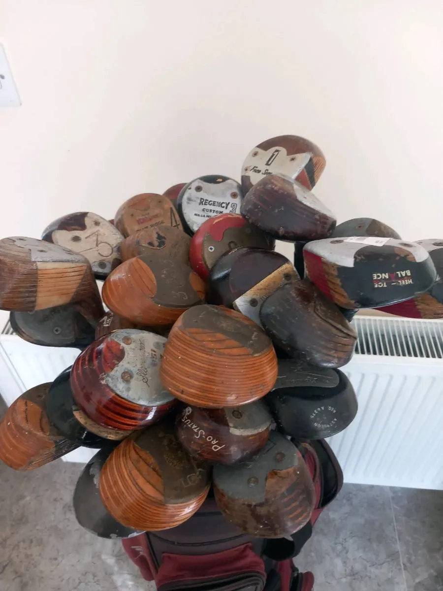 Vintage golf clubs. - Image 2