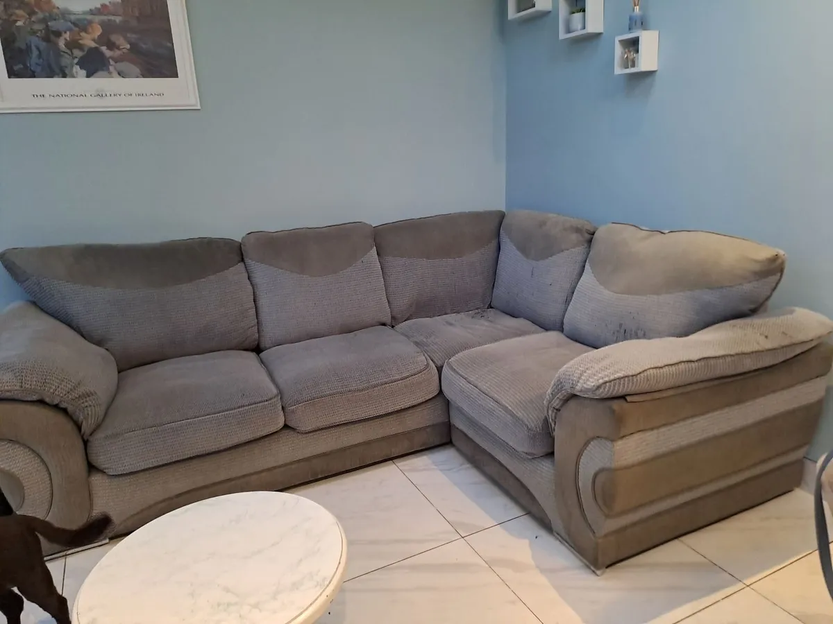 Grey Corner Sofa - Image 3