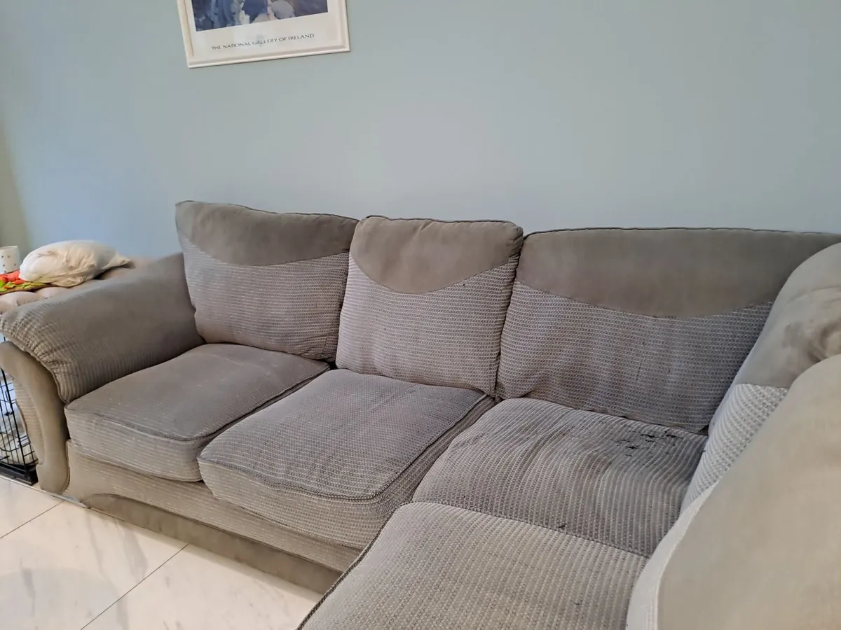 Grey Corner Sofa - Image 4