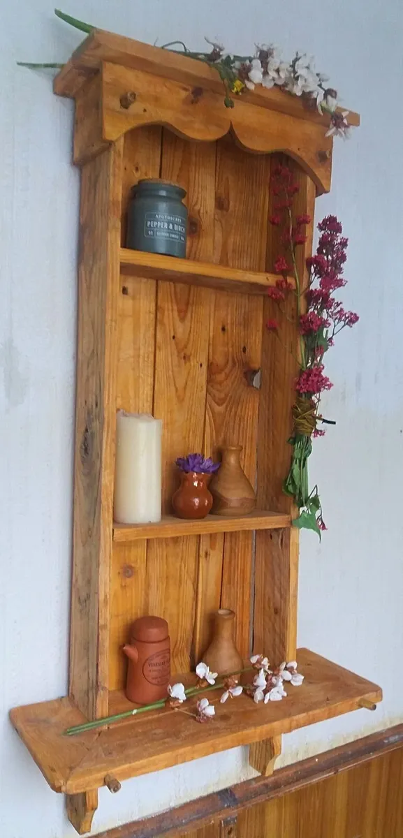 NEW Rustic floating shelf / storage / display - Image 2