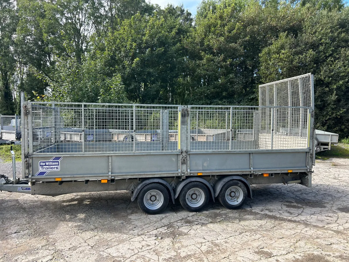 Ifor Williams Lm166 Tri Axle with Mesh and Ramp - Image 3