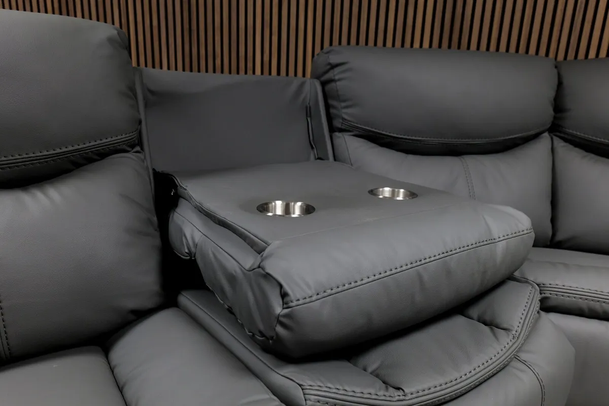 Valerie Corner Manual Leather Recliner Sofa - Image 3