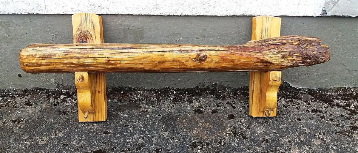 NEW Rustic Driftwood Stove Mantle / Shelf - Image 1