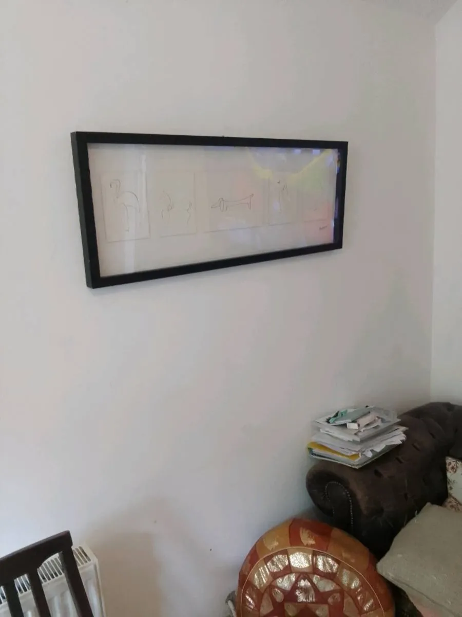 framed print picasso in glass frame - Image 2