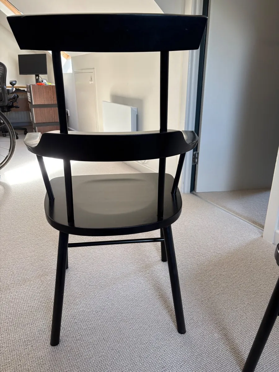 Pair  IKEA PS 2012 Black chairs Ebba Strandmark - Image 3
